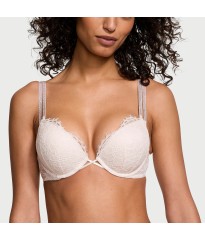 Комплект белья Bombshell Add-2-Cups Double Shine Strap Lace Bra Coconut White set