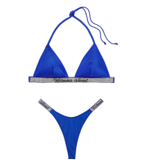 Купальник Shine Strap Triangle Bikini Set Blue Oar