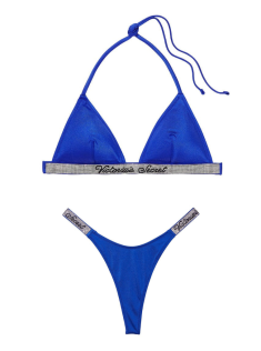 Купальник Shine Strap Triangle Bikini Set Blue Oar