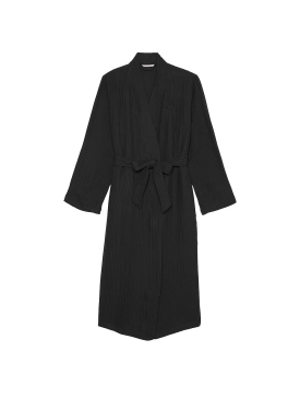 Халат Cotton Gauze Spa Robe Black