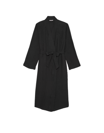 Халат Cotton Gauze Spa Robe Black