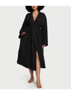 Халат Cotton Gauze Spa Robe Black