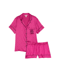 Пижама Satin Short Pajama Set Pink