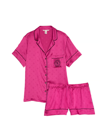 Піжама Satin Short Pajama Set Pink