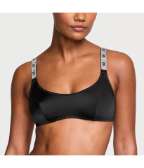 Бюстгальтер Shine Strap Scoop Bralette Black