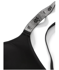 Бюстгальтер Shine Strap Scoop Bralette Black