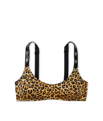 Бюстгальтер Shine Strap Scoop Bralette Leopard