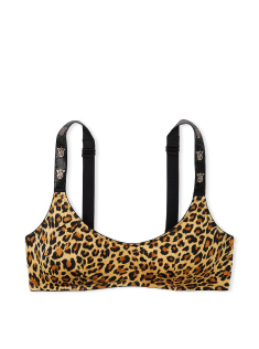 Бюстгальтер Shine Strap Scoop Bralette Leopard