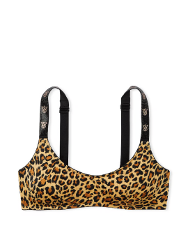 Бюстгальтер Shine Strap Scoop Bralette Leopard