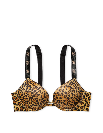 Бюстгальтер Shine Strap Push-Up Bra Leopard