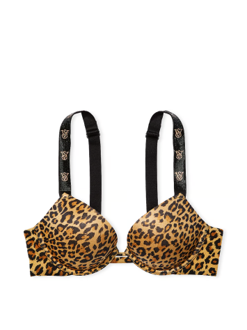 Бюстгальтер Shine Strap Push-Up Bra Leopard