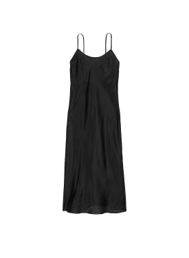 Пеньюар Organza Midi Slip Dress Black