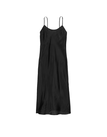 Пеньюар Organza Midi Slip Dress Black