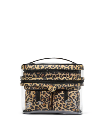 4 в 1 набір косметичок 4-Piece Makeup Bag Leopard