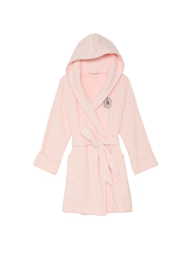 Халат Terry Hooded Short Robe Pink