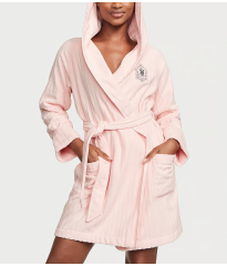 Халат Terry Hooded Short Robe Pink