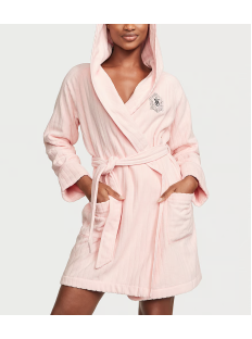 Халат Terry Hooded Short Robe Pink