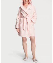 Халат Terry Hooded Short Robe Pink