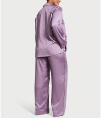 Піжама Satin Long Pajama Set Frozen Plum