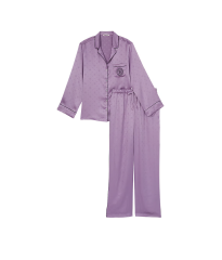 Пижама Satin Long Pajama Set Frozen Plum