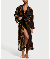 Халат Victoria's Secret Leopard Burnout Long Robe