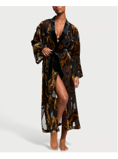 Халат Victoria's Secret Leopard Burnout Long Robe