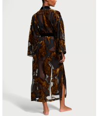 Халат Victoria's Secret Leopard Burnout Long Robe