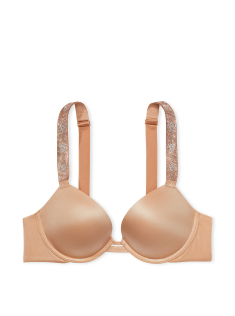 Бюстгальтер Shine Strap Push-Up Bra Praline