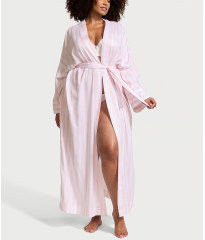 Халат Modal-Cotton Long Robe Pretty Blossom Stripes