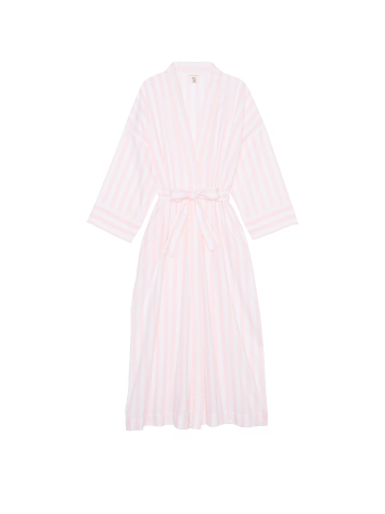 Халат Modal-Cotton Long Robe Pretty Blossom Stripes
