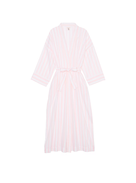 Халат Modal-Cotton Long Robe Pretty Blossom Stripes