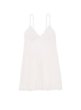 Пеньюар Twinkle Strap Lace Slip Dress Coconut White