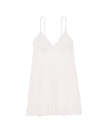 Пеньюар Twinkle Strap Lace Slip Dress Coconut White