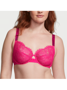 Бюстгальтер The Fabulous by Victoria's Secret Full-Cup Shine Strap Lace Bra Hot Pink