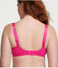 Комплект білизни The Fabulous by Victoria's Secret Full-Cup Shine Strap Lace Bra Set Hot Pink