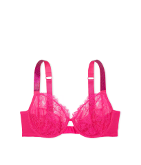 Бюстгальтер The Fabulous by Victoria's Secret Full-Cup Shine Strap Lace Bra Hot Pink