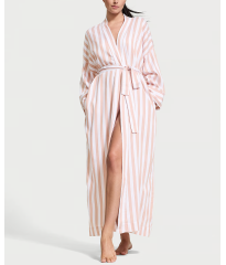 Халат Modal-Cotton Long Robe Toasted Sugar Stripes