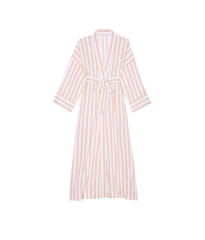 Халат Modal-Cotton Long Robe Toasted Sugar Stripes