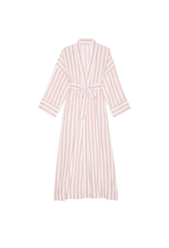 Халат Modal-Cotton Long Robe Toasted Sugar Stripes