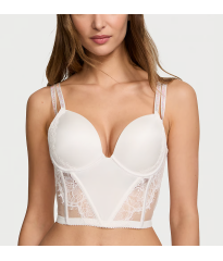 Бюст Double Shine Strap Push-Up Corset Top Coconut White