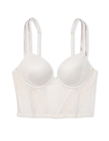 Бюст Double Shine Strap Push-Up Corset Top Coconut White