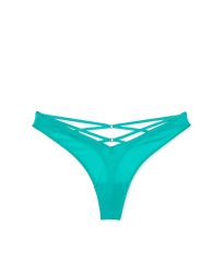 Трусики Strappy Back High-Leg Thong Panty Aqua Sea