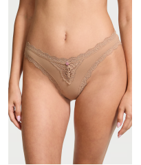 Трусики Lace-Trim Thong Panty Praline