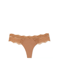 Трусики Dream Angels Lace-Trim Thong Panty Toffee