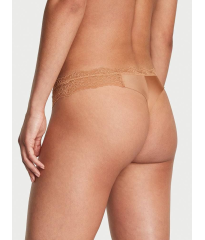 Трусики Dream Angels Lace-Trim Thong Panty Toffee