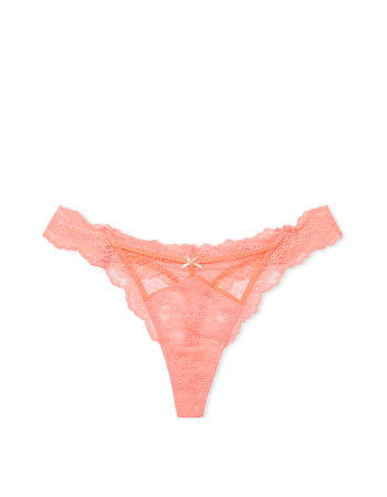 Трусики Lace-Trim Thong Panty Neon Nectar