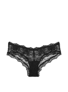 Трусики Rose Lace High-Leg Cheeky Panty Black