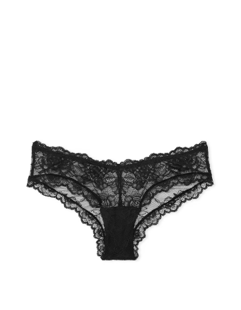 Трусики Rose Lace High-Leg Cheeky Panty Black