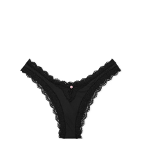 Трусики Lace-Trim Brazilian Panty Black