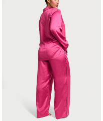 Піжама Satin Long Pajama Set Luscious Rose